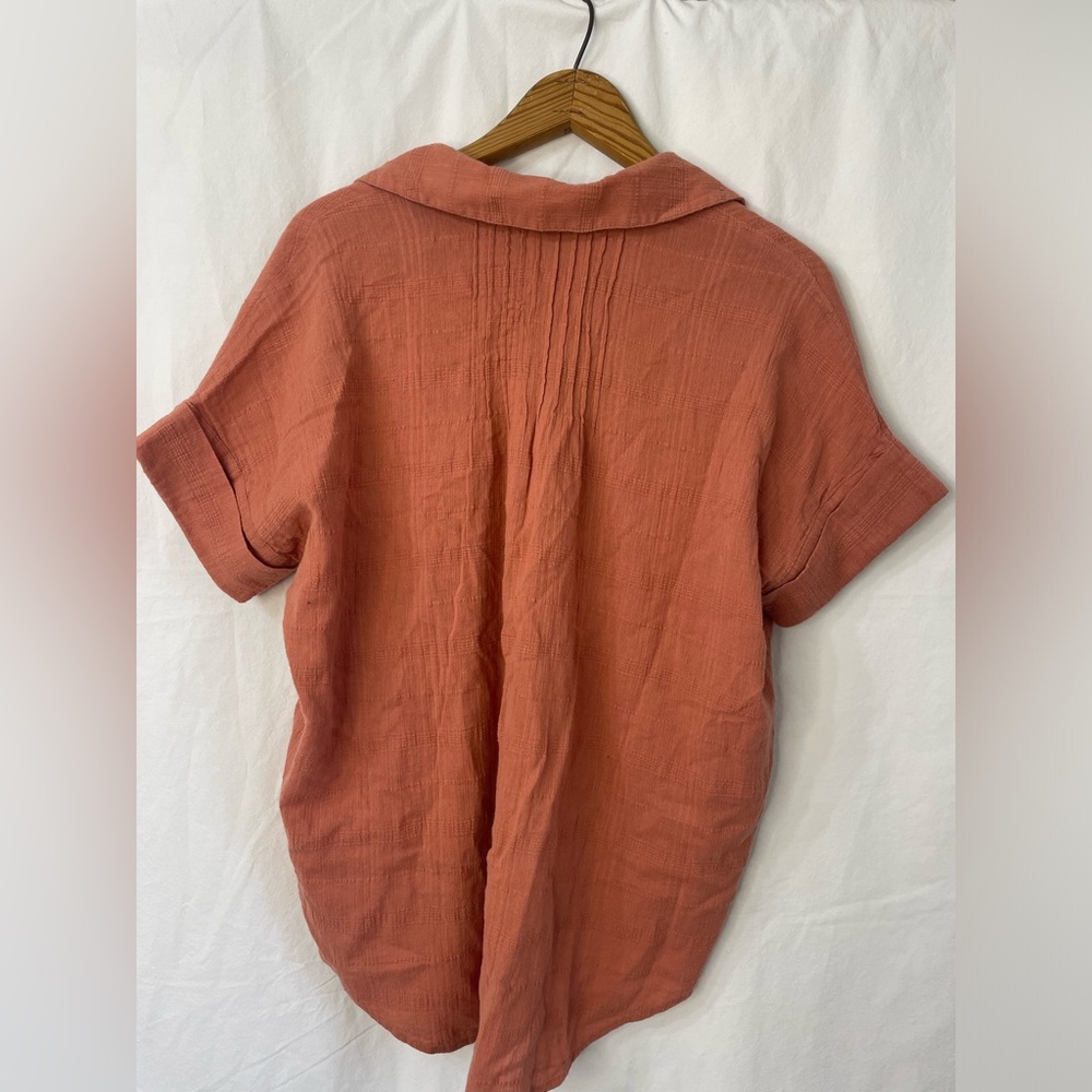 Madewell Collared Button Down Terracotta - image 8